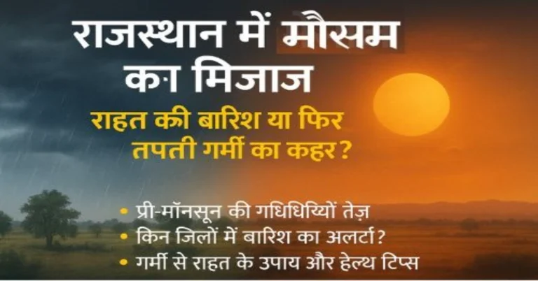 राजस्थान में मौसम का मिजाज