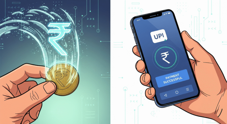 Digital Rupee vs UPI: कौन है असली गेम-चेंजर? जानें भारत के नए e-Rupee की पूरी कहानी