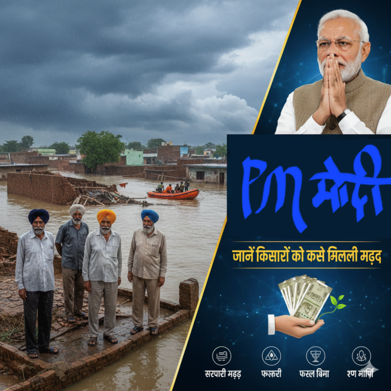 पंजाब में बाढ़ से हुए नुकसान पर PM मोदी का बड़ा ऐलान: जानें किसानों और आम लोगों को कैसे मिलेगी मदद