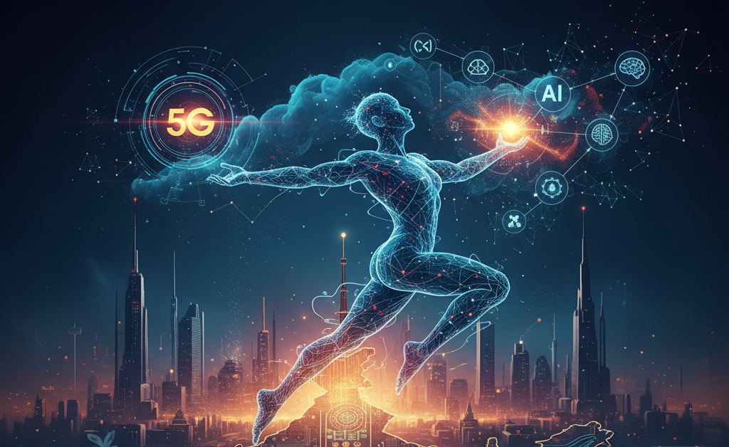 शक्तिशाली Leap: 5G और AI से Bharat की Social Revolution
