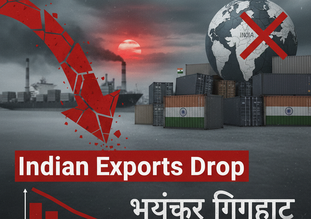 Indian Exports Drop भयंकर गिरावट: 50% US टैरिफ से Indian Exports पर Impact