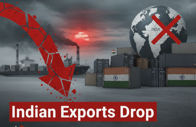 Indian Exports Drop भयंकर गिरावट: 50% US टैरिफ से Indian Exports पर Impact