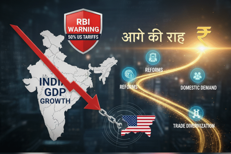 RBI Warning: 50% US टैरिफ से भारत की GDP ग्रोथ पर असर और आगे की राह