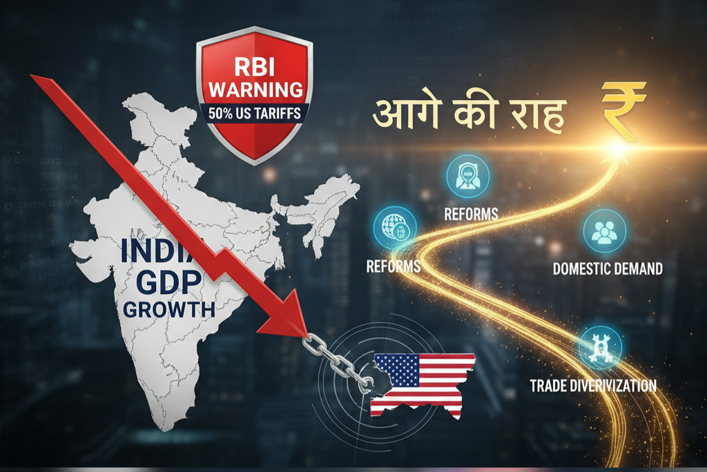 RBI Warning: 50% US टैरिफ से भारत की GDP ग्रोथ पर असर और आगे की राह