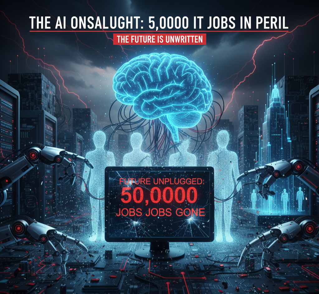 भयंकर संकट: IT Sector में 50,000 Jobs का Future और AI Impact